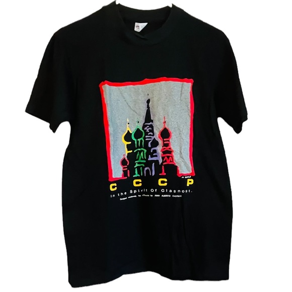 Vintage Other - Old Stock Vintage Castillo CCCP Spirit of Glasnost T Shirt size M USA made